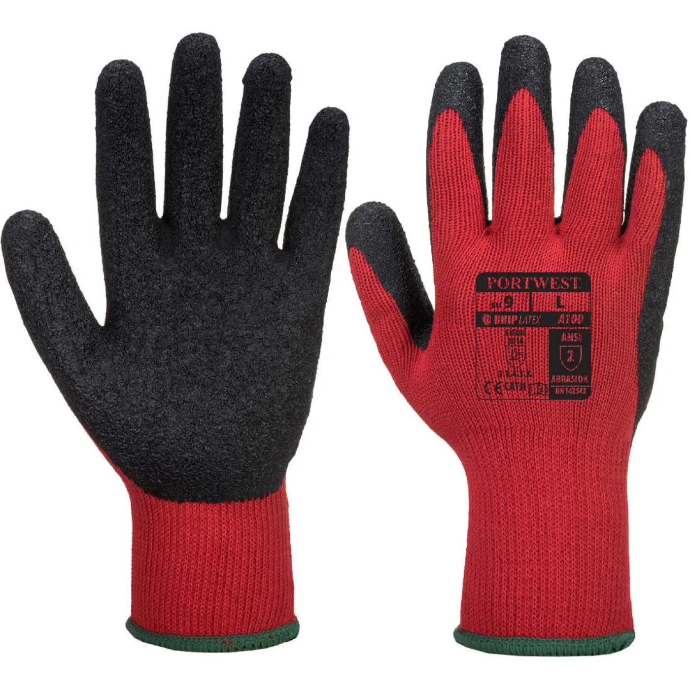 A100 - Mănuși Grip / Portwest / Mănuși de protecție din material textil impregnate