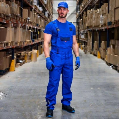 Salopetă de lucru PRISMA LIGHT STRETCH ALBASTRU REGAL/ALBASTRU ÎNCHIS / Stenso / Pantaloni, salopete, colanți