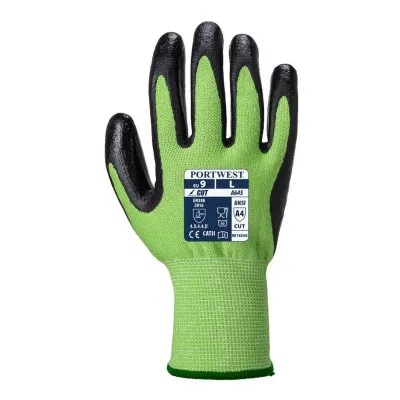 A645 - Mănuși Green Cut Nitrile Foam / Portwest / Mănuși de protecție din material textil impregnate