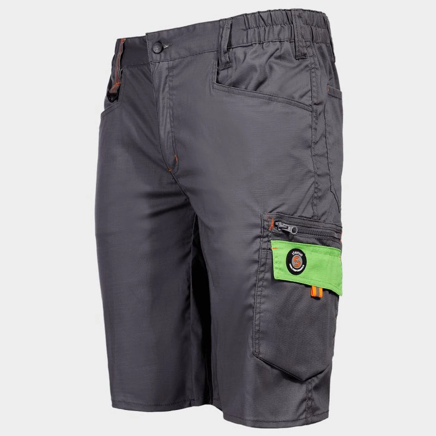 Pantaloni scurți de lucru PRISMA LIGHT STRETCH GRI DESCHIS / Stenso / Pantaloni scurți de lucru