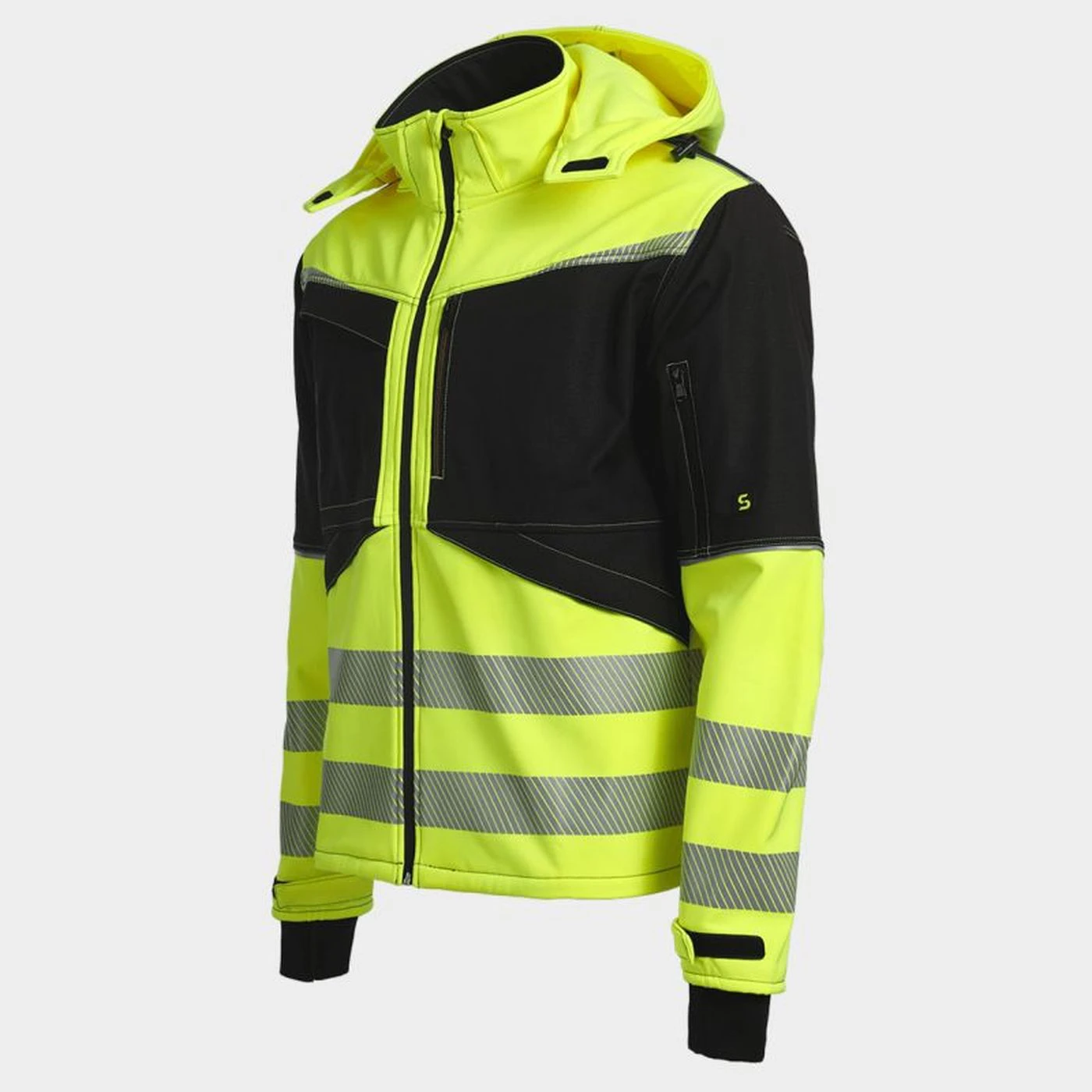 Jachetă softshell PRISMA 2.0 HV YELLOW/BLACK / Stenso / Jachete și geci