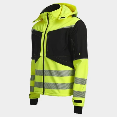 Jachetă softshell PRISMA 2.0 HV YELLOW/BLACK / Stenso / Jachete și geci
