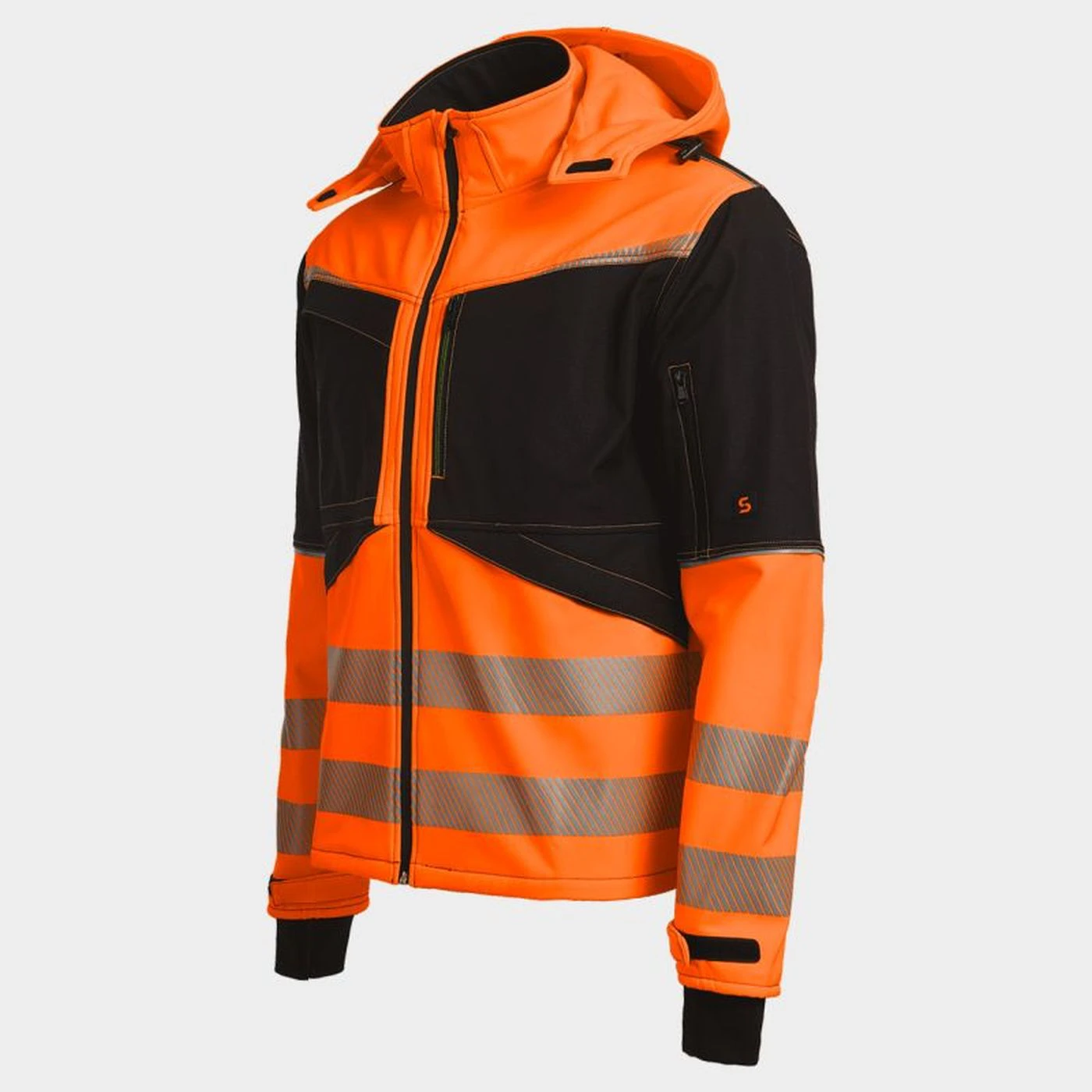 Jachetă softshell PRISMA 2.0 HV ORANGE/BLACK / Stenso / Jachete și geci