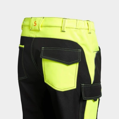 Pantaloni softshell PRISMA 2.0 HV YELLOW/BLACK / Stenso / Pantaloni, salopete, colanți