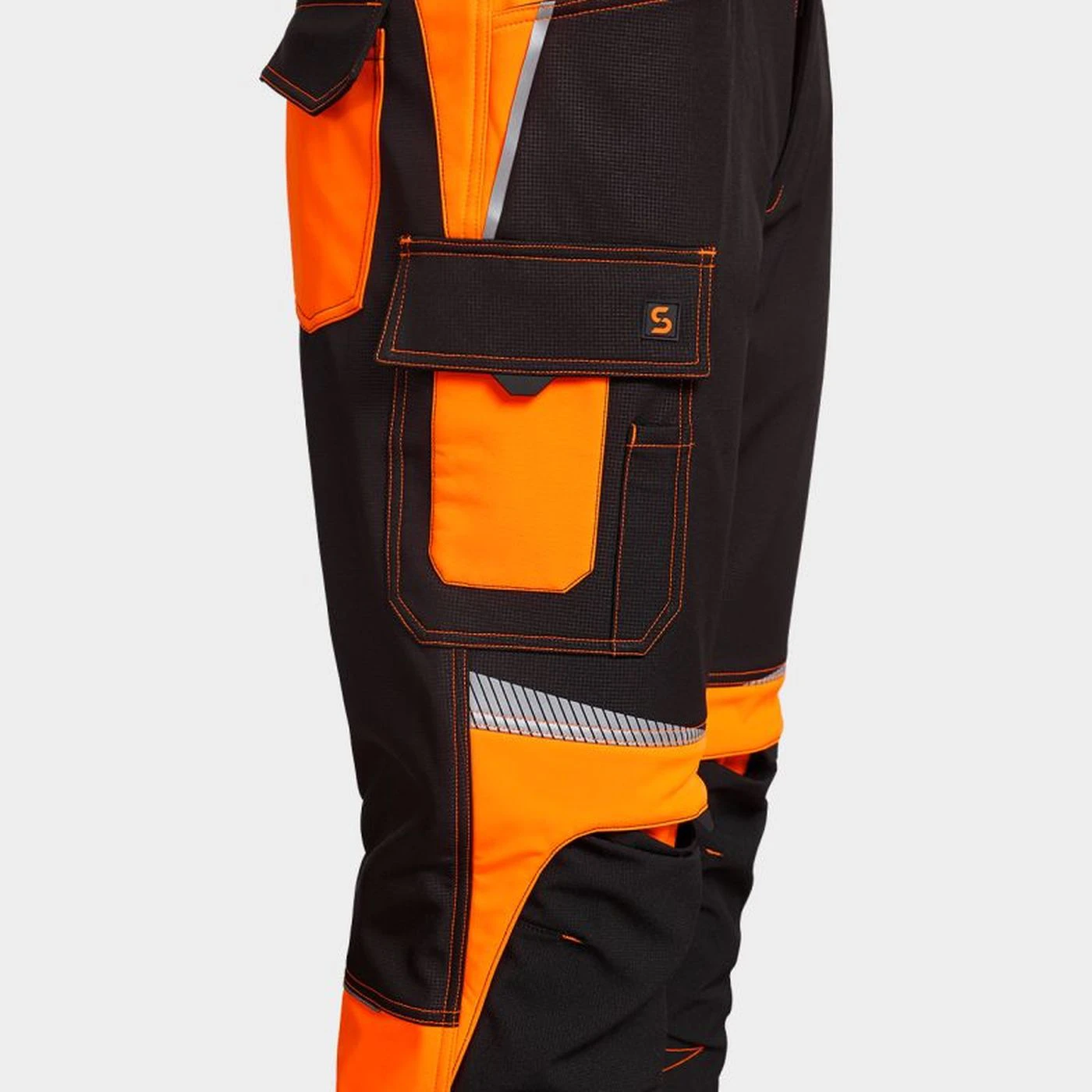 Pantaloni softshell PRISMA 2.0 HV ORANGE/BLACK / Stenso / Pantaloni, salopete, colanți