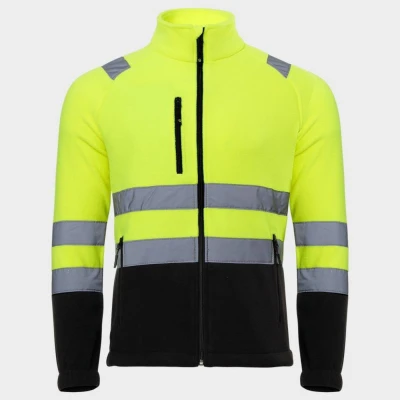 Hanorac reflectorizant PRISMA HV YELLOW FLEECE / Stenso / Hanorace, bluze softshell, polar și fleece