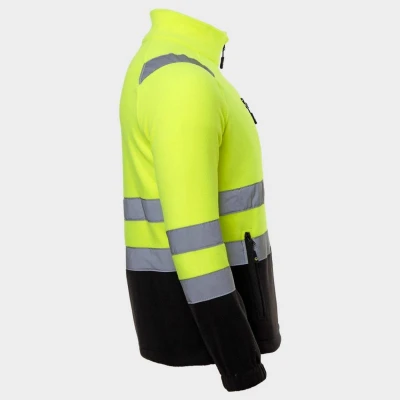 Hanorac reflectorizant PRISMA HV YELLOW FLEECE / Stenso / Hanorace, bluze softshell, polar și fleece