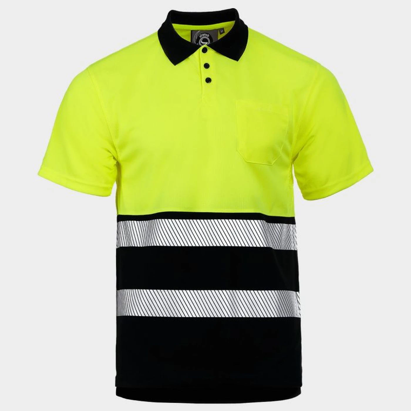 Tricou polo tricou reflectorizant PRISMA HV GALBEN/NEGRU / Stenso / Tricouri, bluze, cămăși