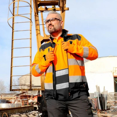 Tricou polo tricou reflectorizant PRISMA HV PORTOCALIU/NEGRU / Stenso / Tricouri, bluze, cămăși