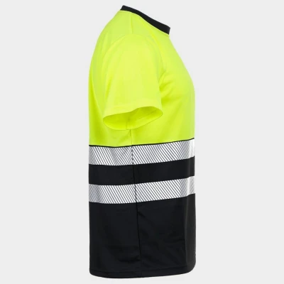 Tricou reflectorizant PRISMA HV GALBEN/NEGRU / Stenso / Tricouri, bluze, cămăși