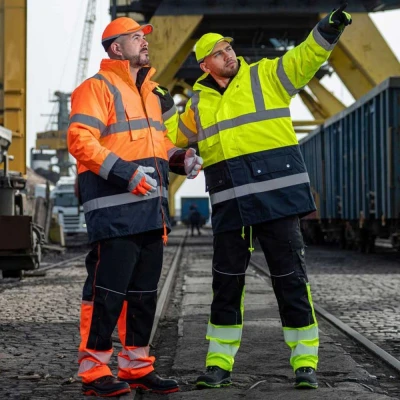 Pantaloni reflectorizanti PRISMA REFLEX PORTOCALIU / Stenso / Pantaloni, salopete, colanți