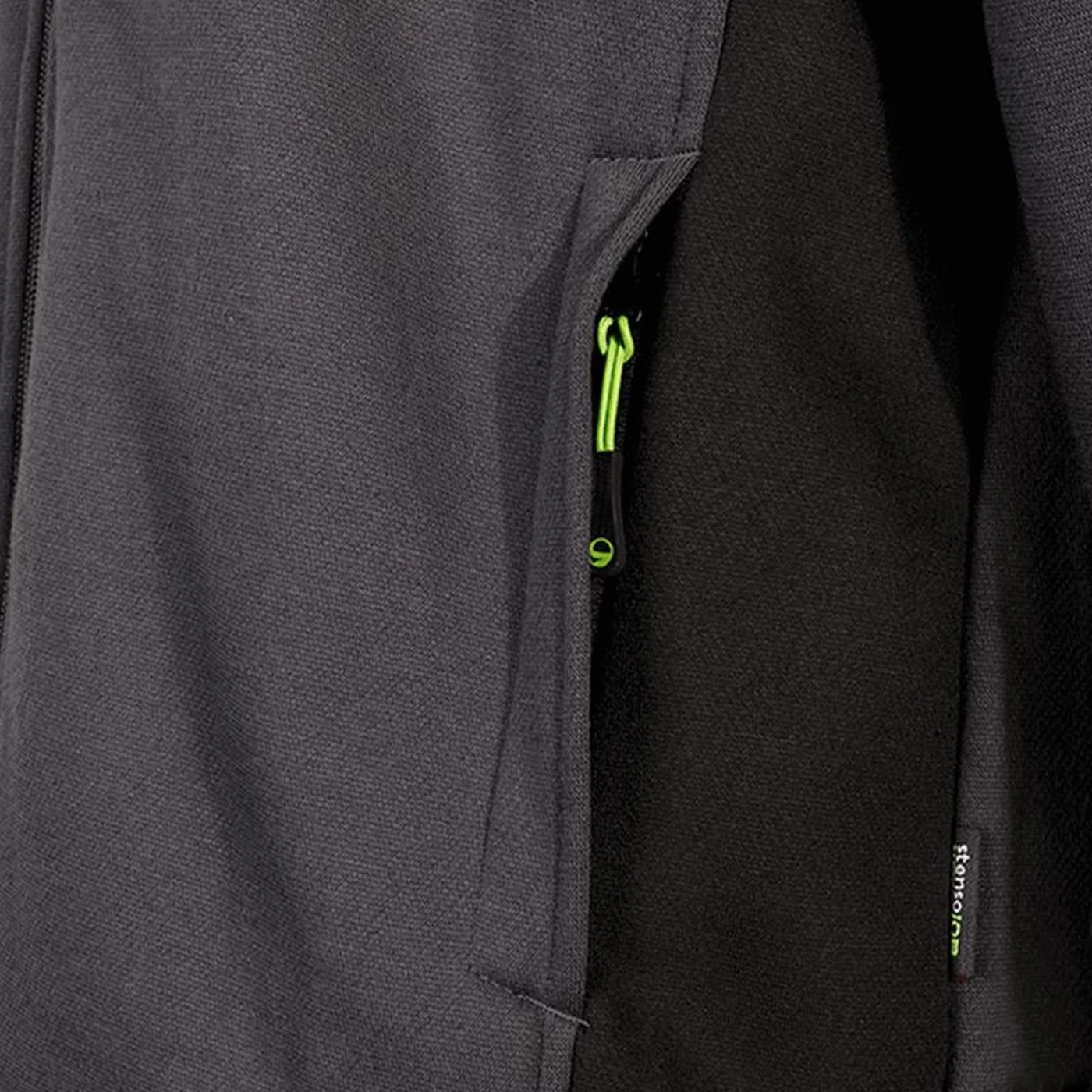 Hanorac PRISMA GRI/VERDE / Stenso / Hanorace, bluze softshell, polar și fleece