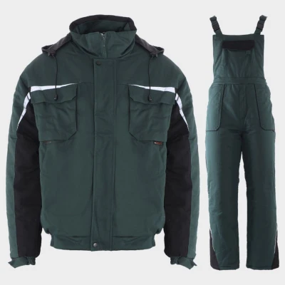 Costum de lucru KASTOR IARNĂ VERDE BUMBAC / Stenso / Costume de lucru