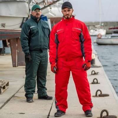 Costum de lucru KASTOR IARNĂ VERDE BUMBAC / Stenso / Costume de lucru