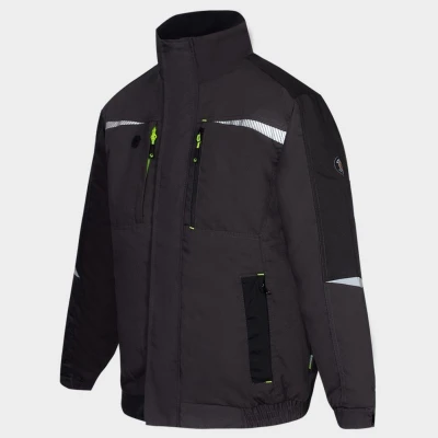 Geacă de lucru KASTOR T/C WINTER GREY/BLACK/GREEN / Stenso / Jachete și geci