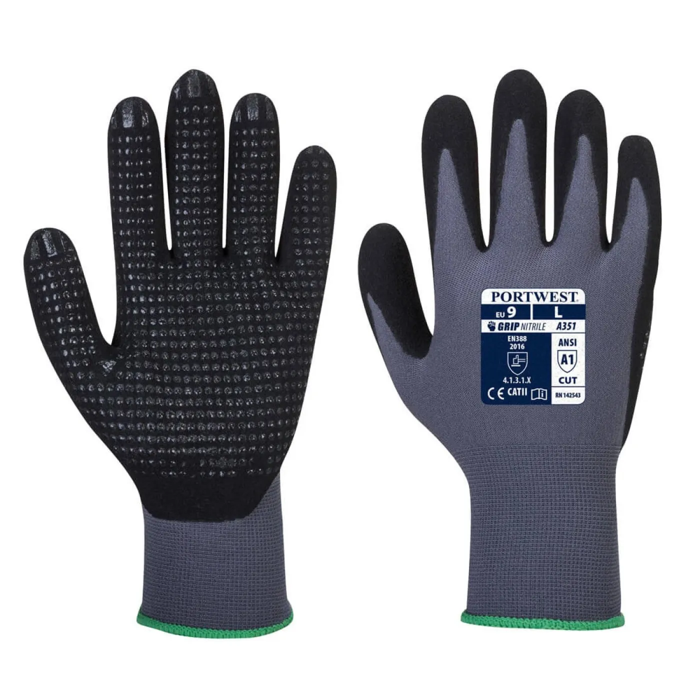 A351 - Mănuși DermiFlex Plus / Portwest / Mănuși de protecție din material textil impregnate