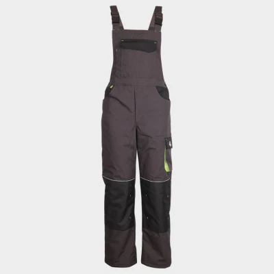 Salopetă de lucru KASTOR T/C WINTER GREY/BLACK/GREEN / Stenso / Pantaloni, salopete, colanți