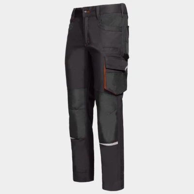 Pantaloni de lucru KASTOR STRETCH GREY/ORANGE / Stenso / Pantaloni, salopete, colanți