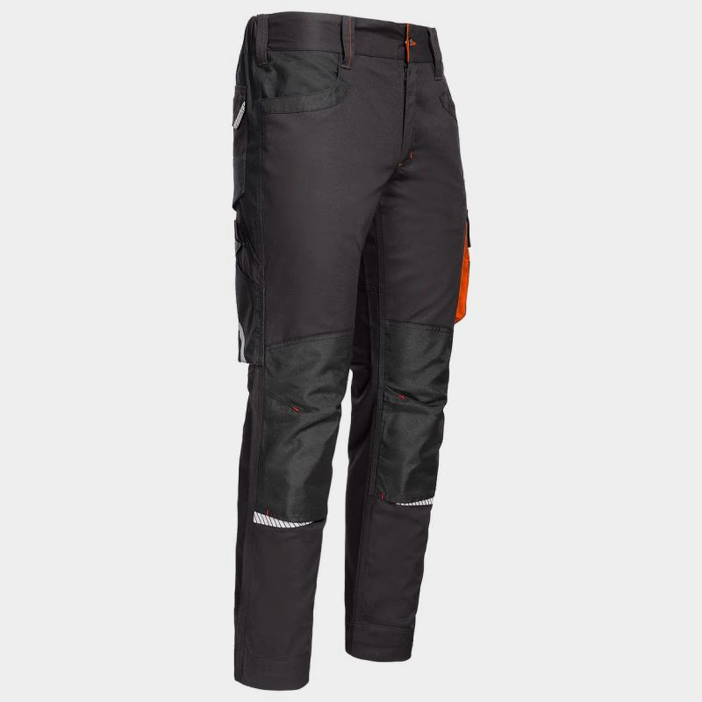 Pantaloni de lucru KASTOR STRETCH GREY/ORANGE / Stenso / Pantaloni, salopete, colanți