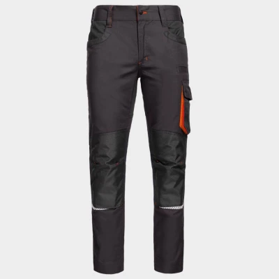 Pantaloni de lucru KASTOR STRETCH GREY/ORANGE / Stenso / Pantaloni, salopete, colanți