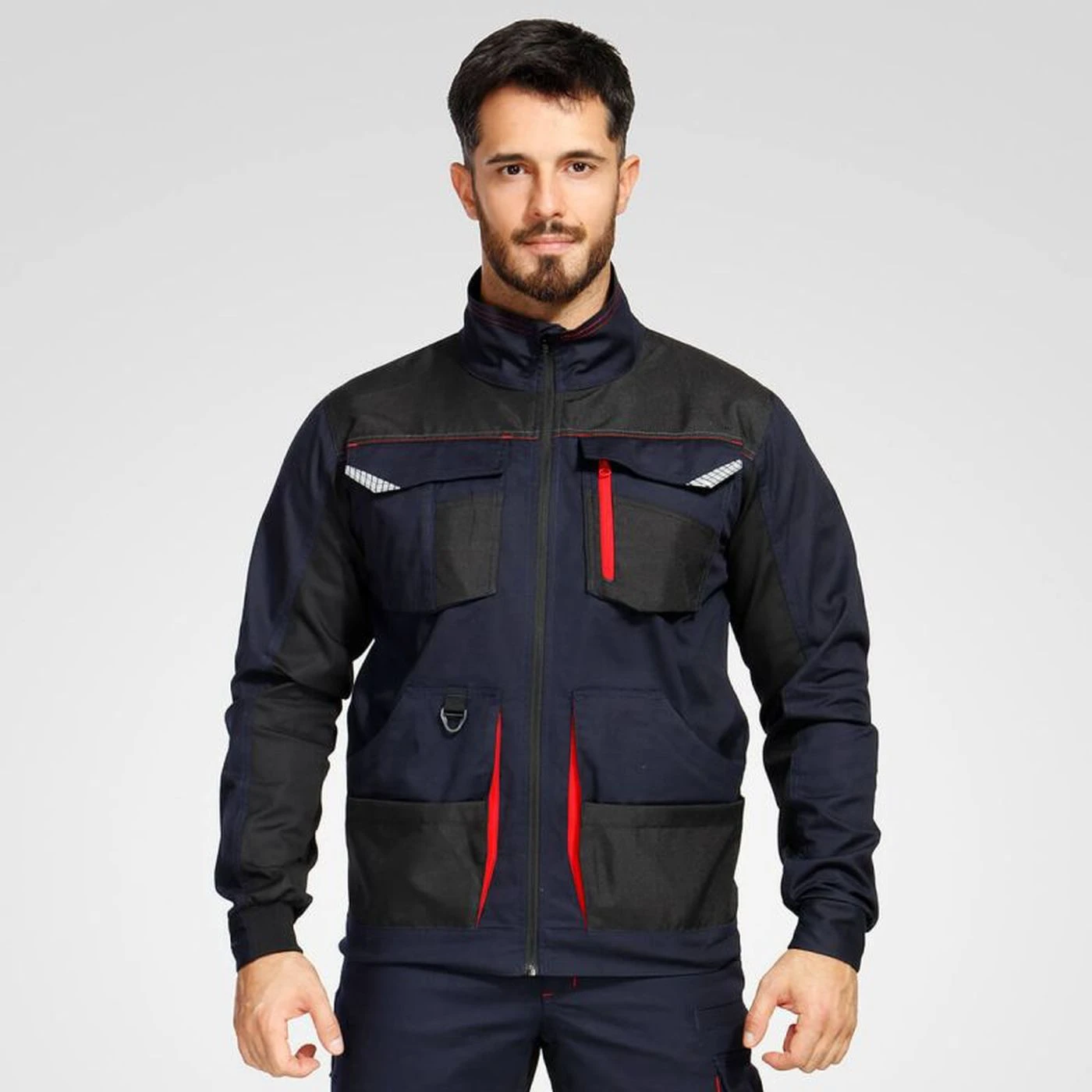 Jachetă de lucru KASTOR STRETCH DARK BLUE/RED / Stenso / Jachete și geci
