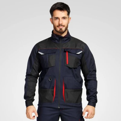Jachetă de lucru KASTOR STRETCH DARK BLUE/RED / Stenso / Jachete și geci