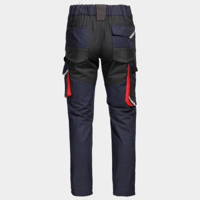 Pantaloni de lucru KASTOR STRETCH DARK BLUE/RED / Stenso / Pantaloni, salopete, colanți