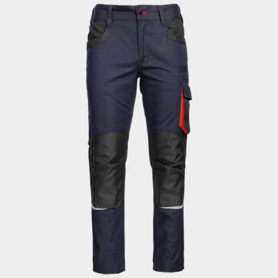 Pantaloni de lucru KASTOR STRETCH DARK BLUE/RED / Stenso / Pantaloni, salopete, colanți
