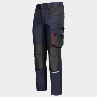 Pantaloni de lucru KASTOR STRETCH DARK BLUE/RED / Stenso / Pantaloni, salopete, colanți