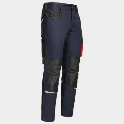 Pantaloni de lucru KASTOR STRETCH DARK BLUE/RED / Stenso / Pantaloni, salopete, colanți