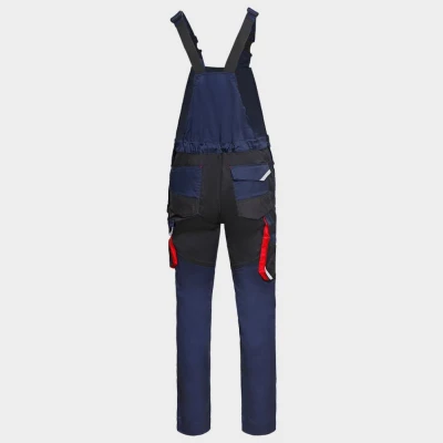 Salopetă de lucru KASTOR STRETCH DARK BLUE/RED / Stenso / Pantaloni, salopete, colanți