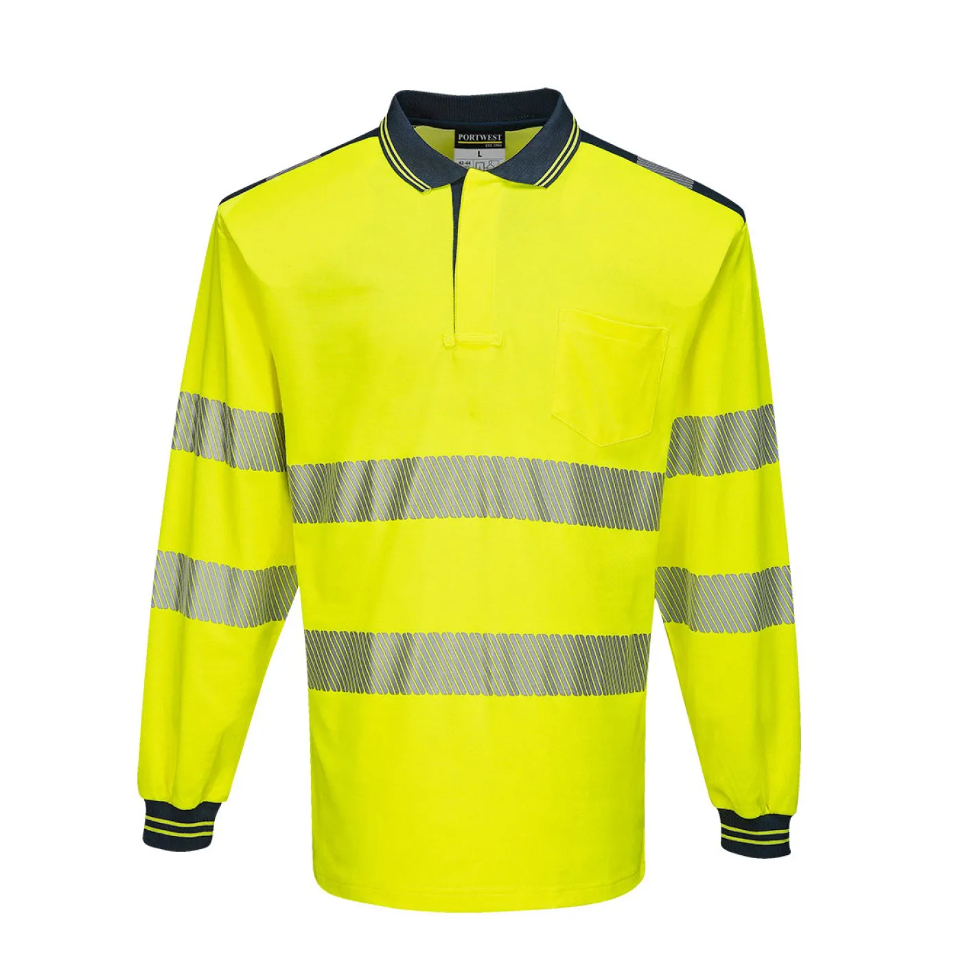 T184 - Tricou Polo PW3 Hi-Vis L/S / Portwest / Tricouri, bluze, cămăși