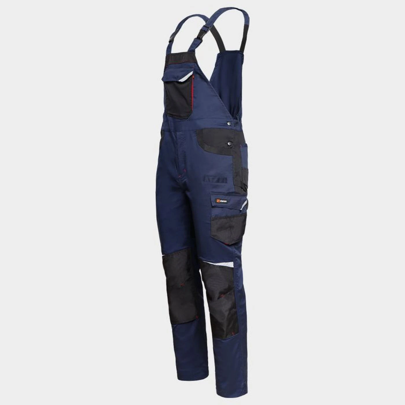 Salopetă de lucru KASTOR STRETCH DARK BLUE/RED / Stenso / Pantaloni, salopete, colanți