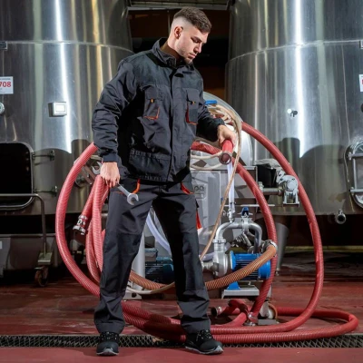 Jachetă de lucru KASTOR GREY/BLACK/ORANGE / Stenso / Jachete și geci