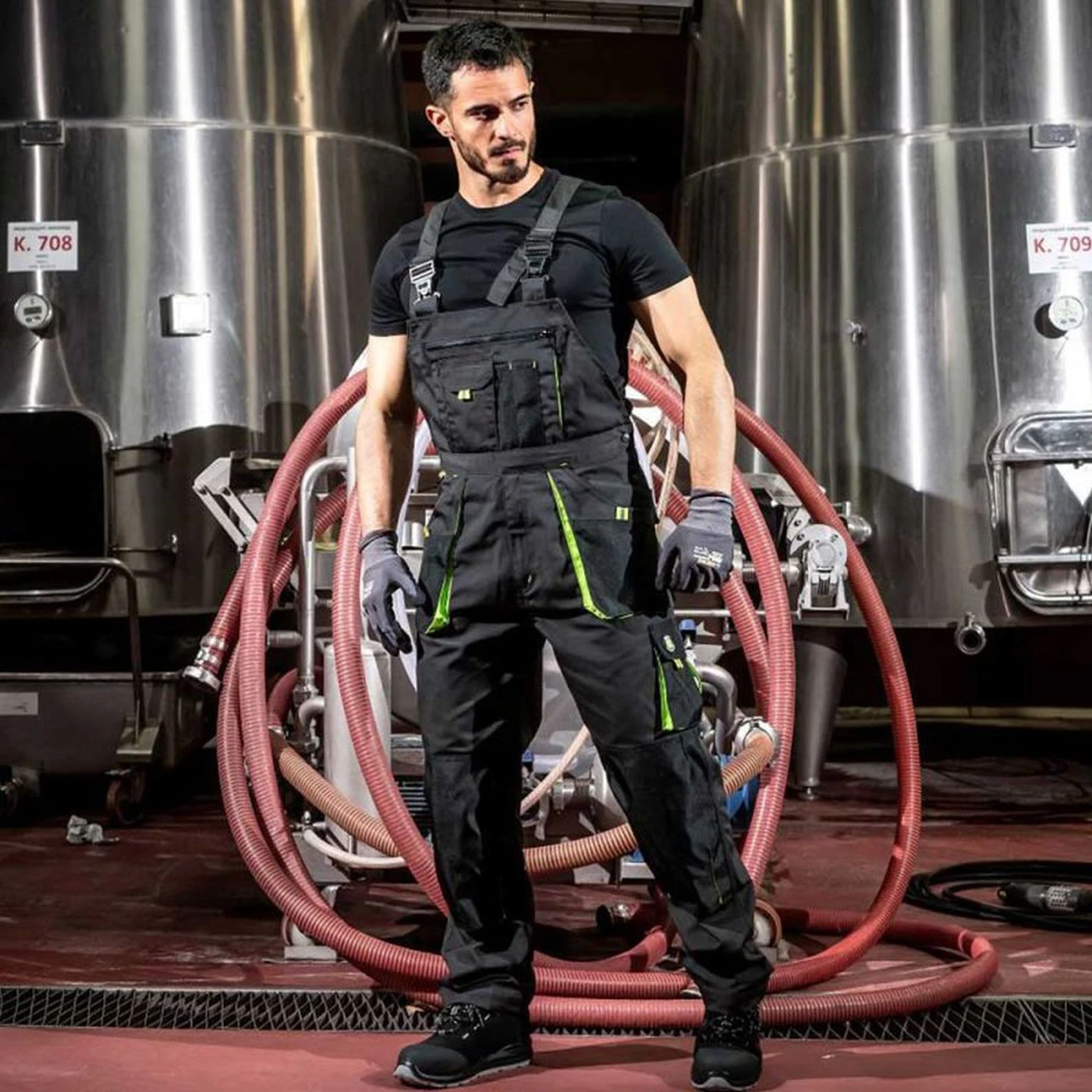 Salopetă de lucru KASTOR GRI / Stenso / Pantaloni, salopete, colanți