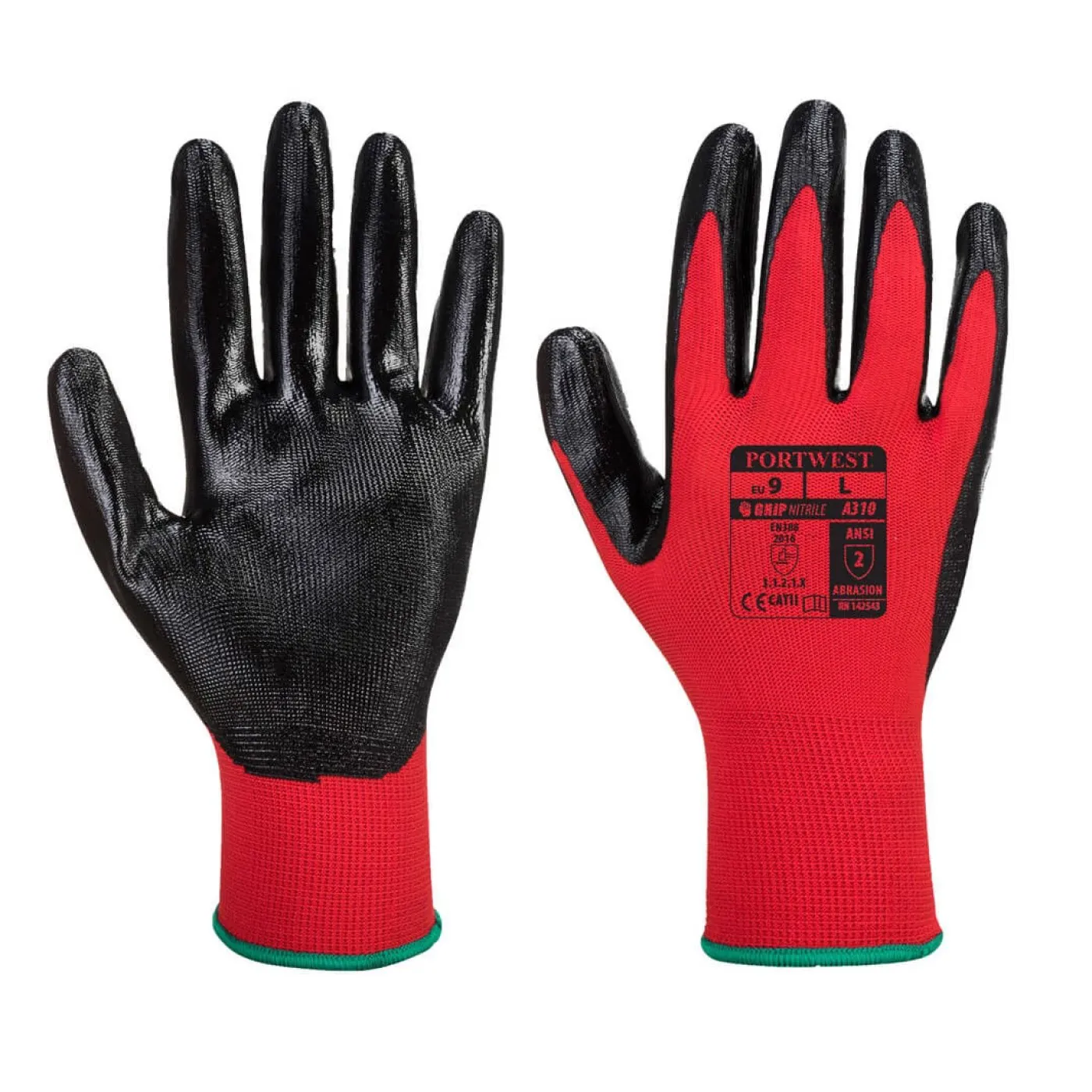 A310 - Mănuși Flexo Grip Nitrile / Portwest / Mănuși de protecție din material textil impregnate