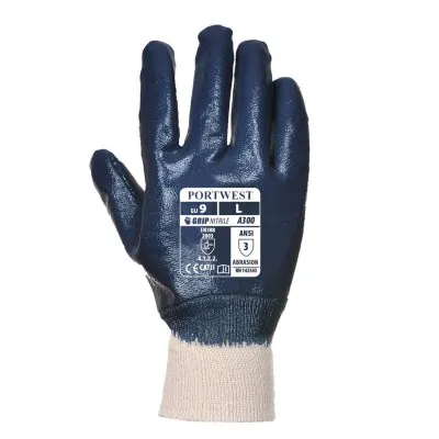 A300 - Mănuși Nitrile Knitwrist / Portwest / Mănuși de protecție din material textil impregnate