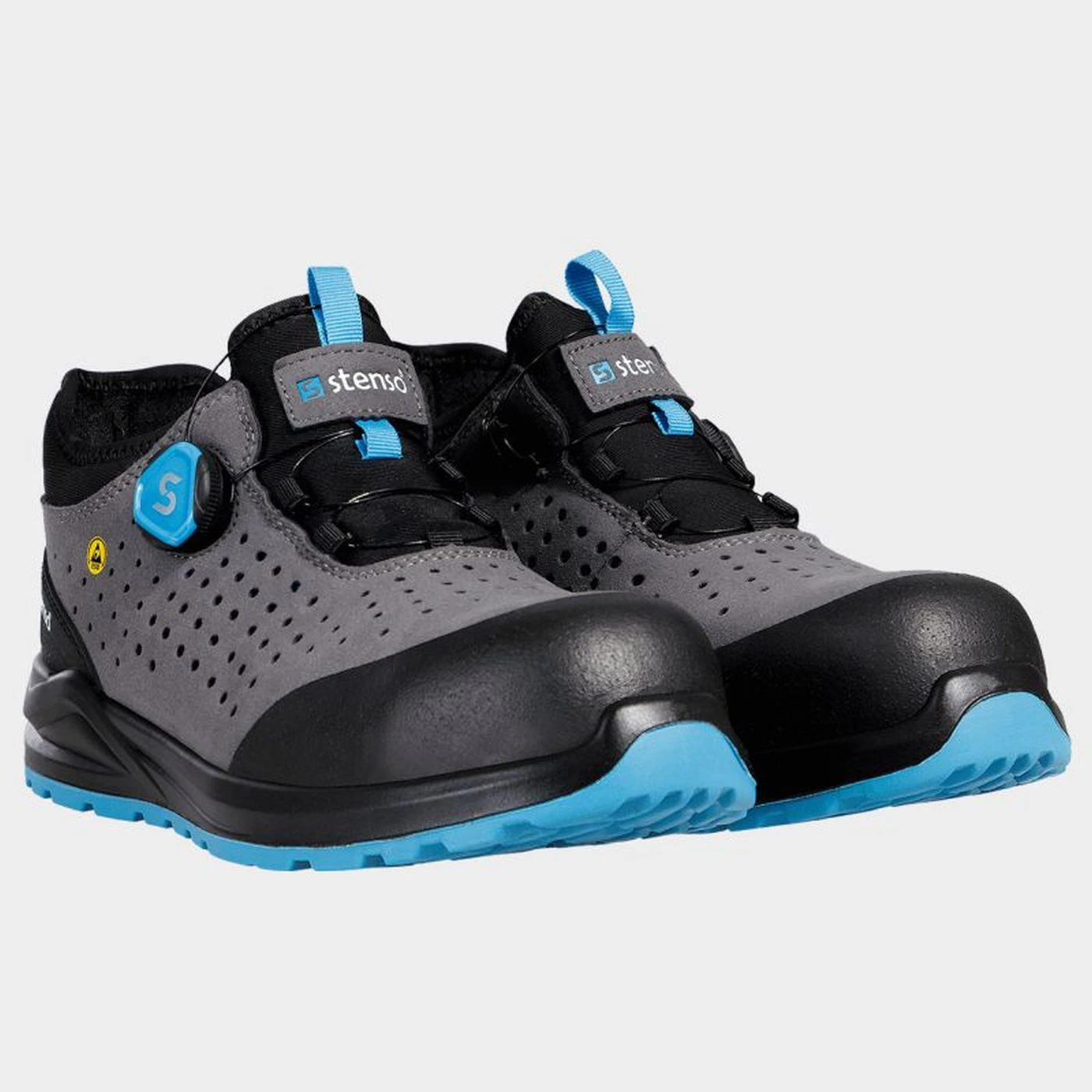 Pantofi de protecție JETT S1PS ESD GRI/ALBASTRU / Stenso / Încălțăminte de protecție S1PS