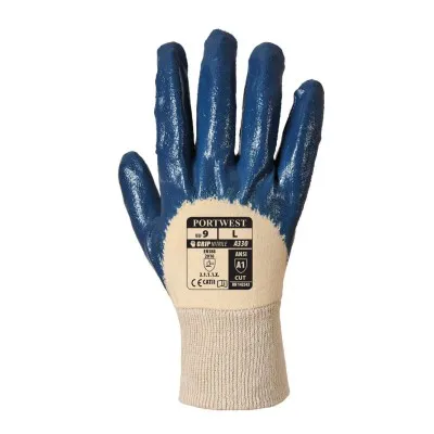 A330 - Mănuși  Nitrile Light Knitwrist / Portwest / Mănuși de protecție din material textil impregnate