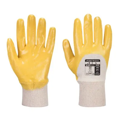 A330 - Mănuși  Nitrile Light Knitwrist / Portwest / Mănuși de protecție din material textil impregnate