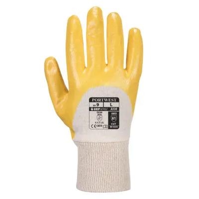 A330 - Mănuși  Nitrile Light Knitwrist / Portwest / Mănuși de protecție din material textil impregnate