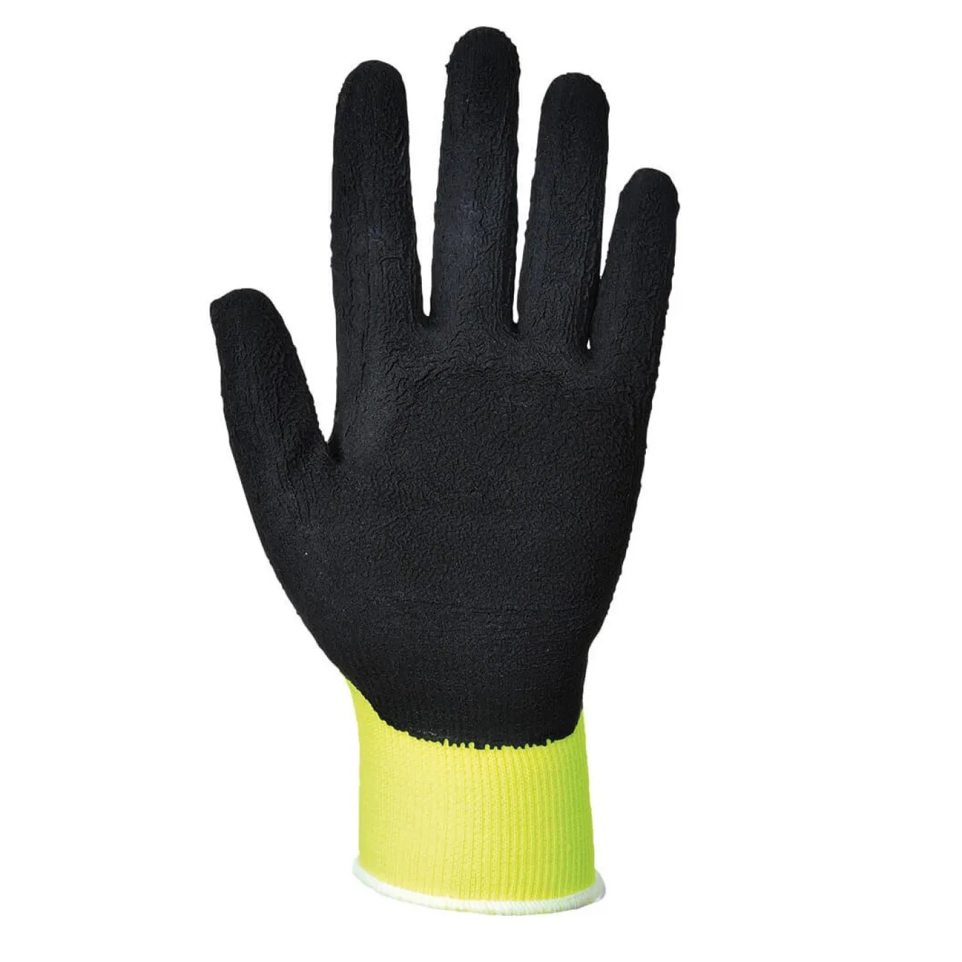 A340 - Mănuși HiVis Grip din latex / Portwest / Mănuși de protecție din material textil impregnate