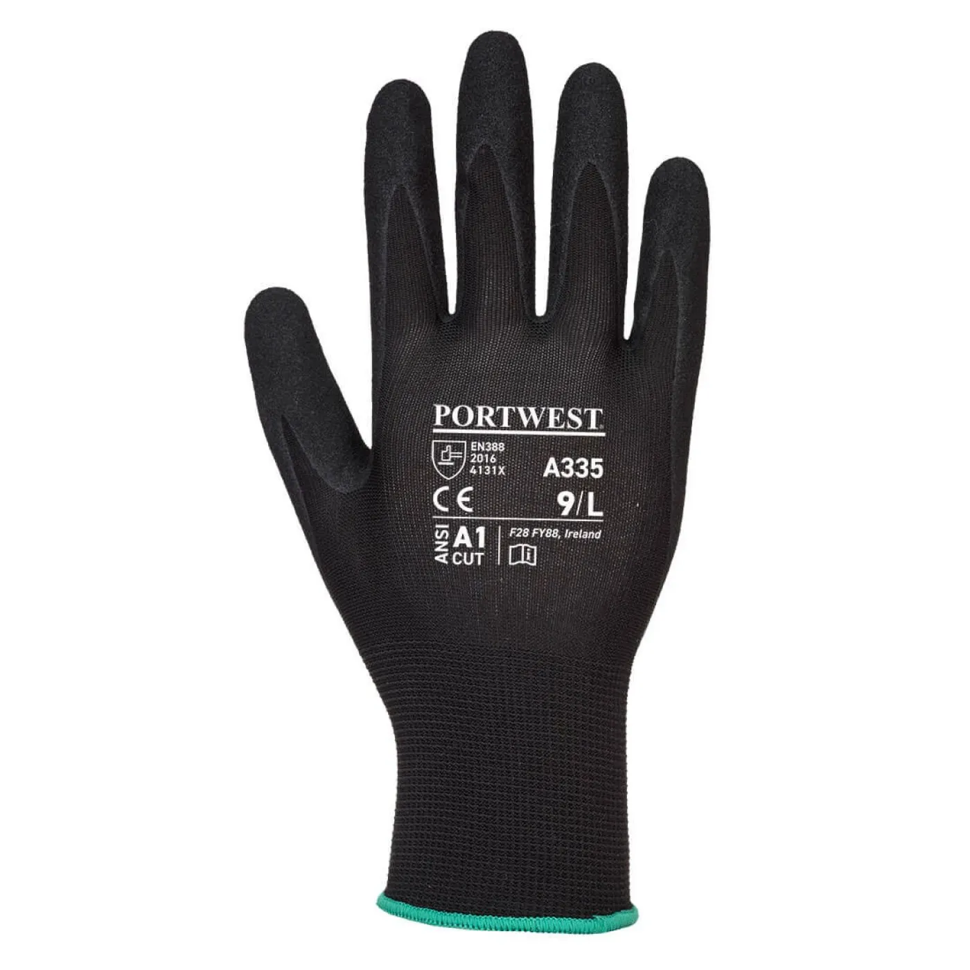 A335 - Mănuși Dermi-Grip NPR15 Nitrile Sandy / Portwest / Mănuși de protecție din material textil impregnate