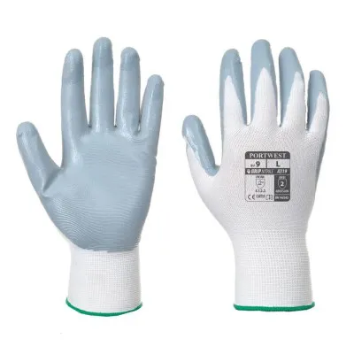 A319 - Mănuși Flexo Grip Nitrile în ambalaj individual / Portwest / Mănuși de protecție din material textil impregnate