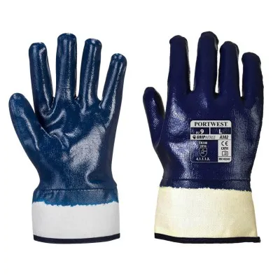 A302 - Mănuși Total Impregnate Nitrile Safety / Portwest / Mănuși de protecție din material textil impregnate