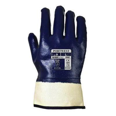 A302 - Mănuși Total Impregnate Nitrile Safety / Portwest / Mănuși de protecție din material textil impregnate