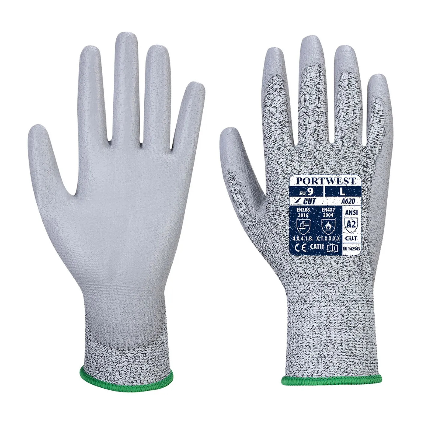 VA620 - Mănuși Vending Cut LR PU Palm / Portwest / Mănuși de protecție din material textil impregnate