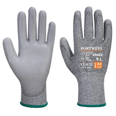 VA622 - Mănuși Vending Cut MR Cut PU Palm / Portwest / Mănuși de protecție din material textil impregnate
