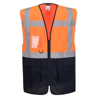 ES076 - Vestă de lucru ES1 Essential HiVis Contrast Executive / Portwest / Veste de lucru și de semnalizare