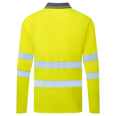 ES277 - Tricou polo cu mânecă lungă ES1 Essential HiVis / Portwest / Tricouri, bluze, cămăși